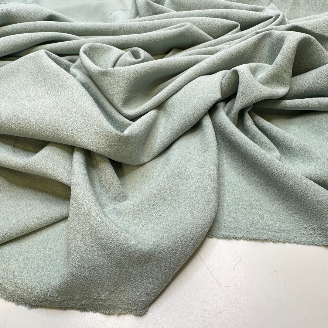 Clean And Clear - Crepe Polyester Blend Woven - Light Mint Green - Bundles - True Deadstock fabric Fabric by private - Sustainable Textile | FABCYCLE