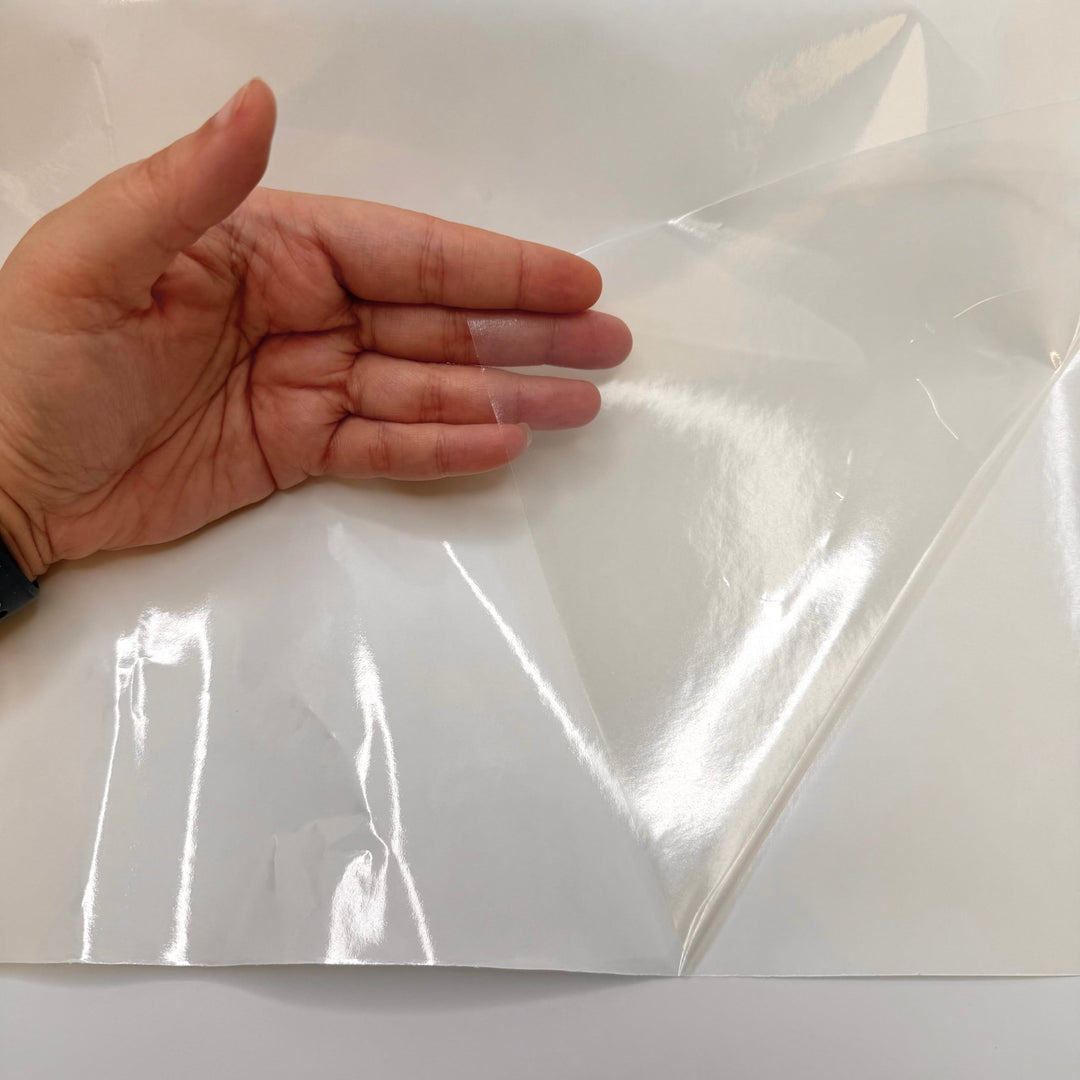 Clearly Obsessed - Waterproof Poly Woven - Clear - Bundles - True Deadstock fabric Fabric by private - Sustainable Textile | FABCYCLE