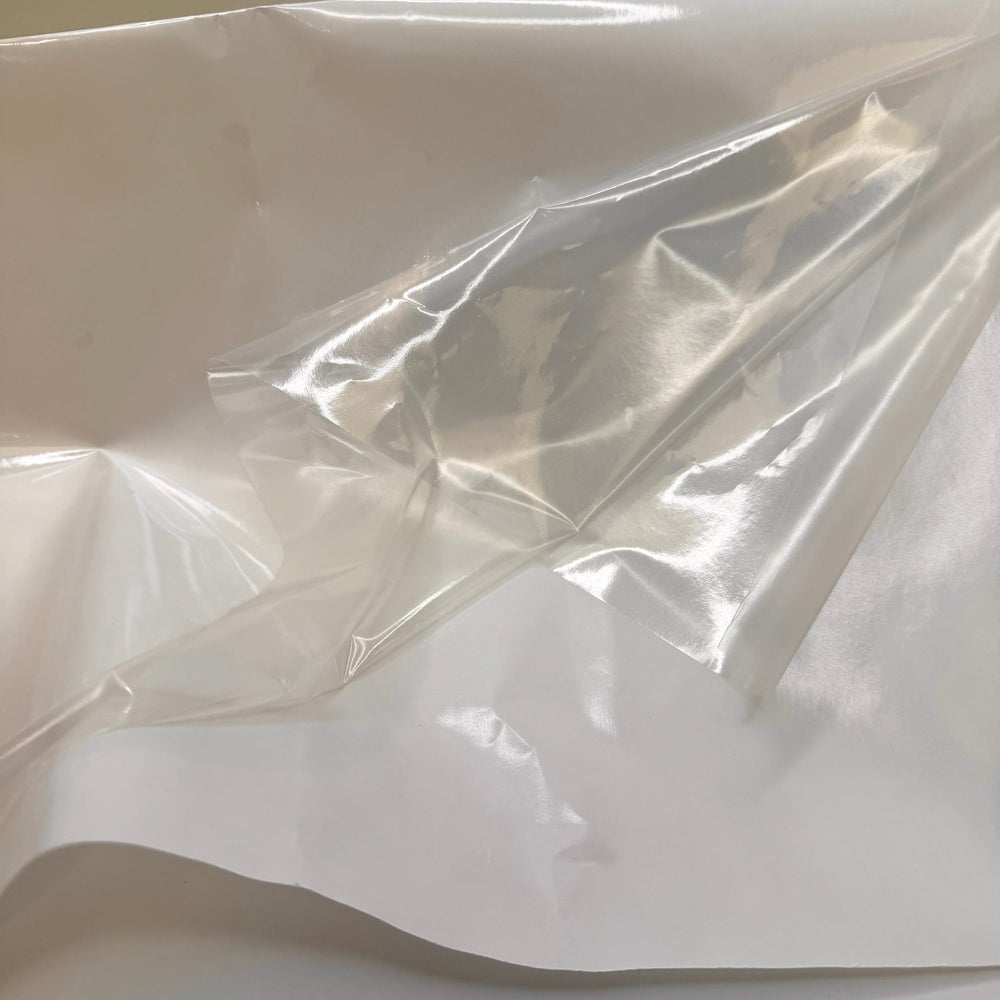 Clearly Obsessed - Waterproof Poly Woven - Clear - Bundles - True Deadstock fabric Fabric by private - Sustainable Textile | FABCYCLE