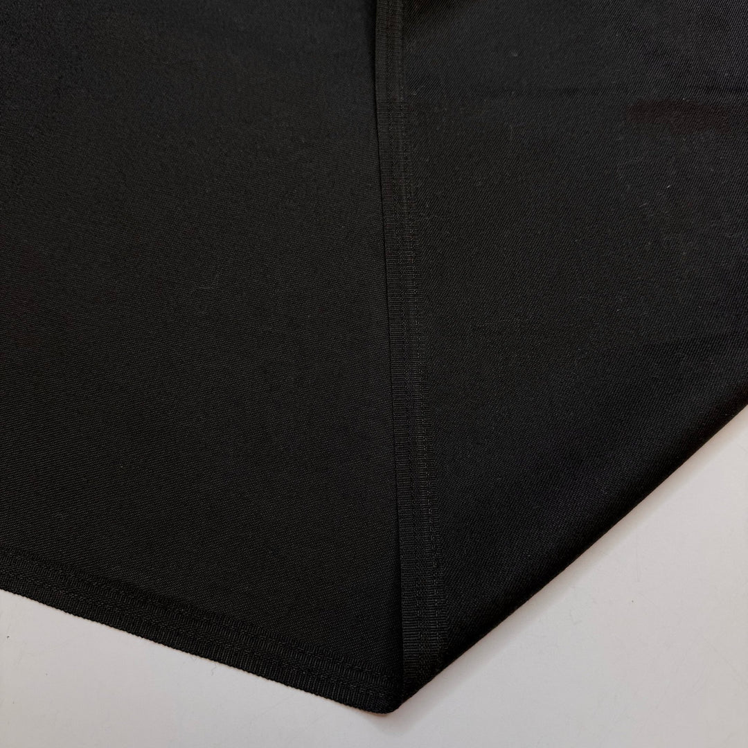 Cloak - Twill Weave Wool Blend Woven - Black - 1M Bundle - True Deadstock fabric Fabric by private - Sustainable Textile | FABCYCLE