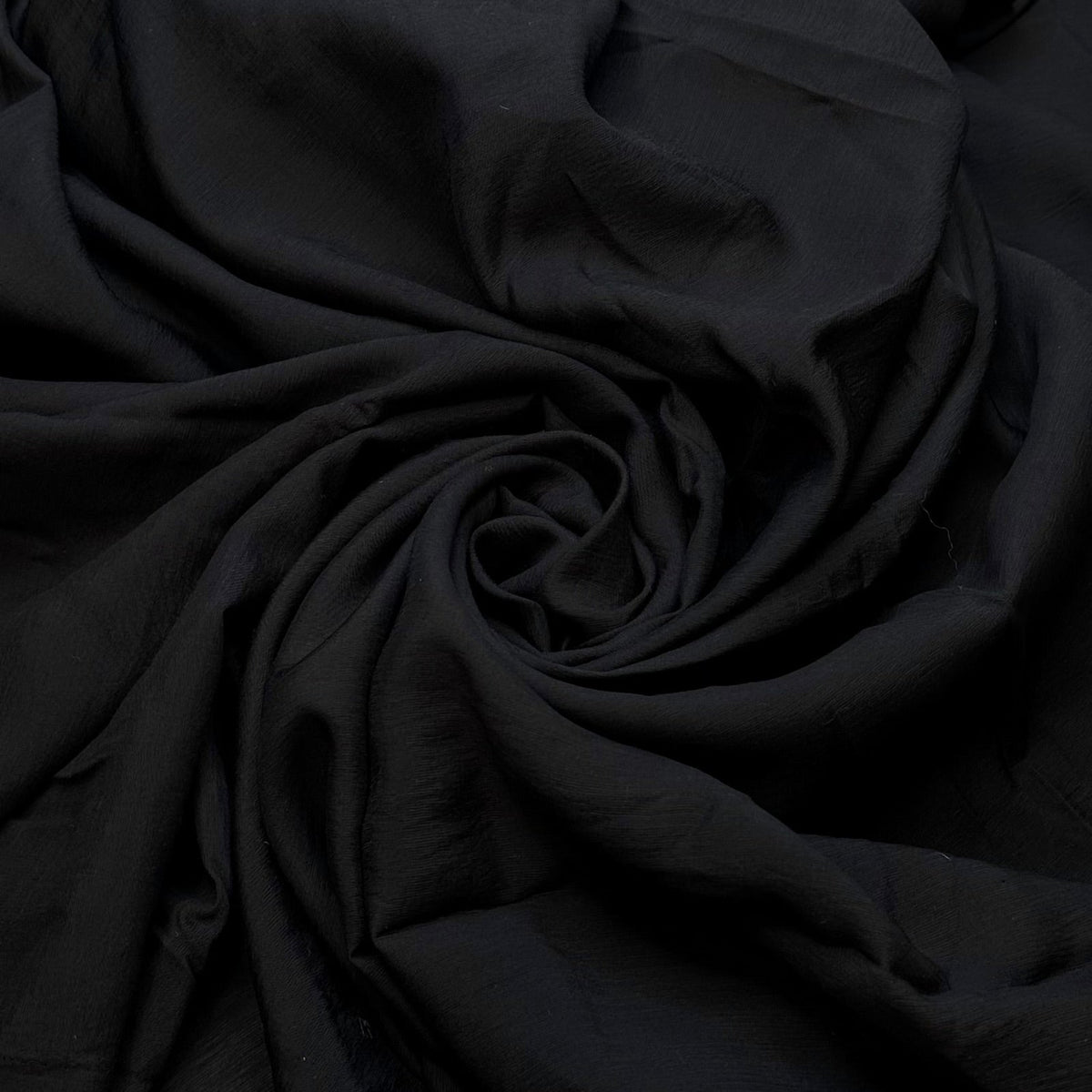 Cloaked In The Dark Of The New Moon - Poly/Tencel Woven - Black - Bundles - True Deadstock fabric Fabric by private - Sustainable Textile | FABCYCLE