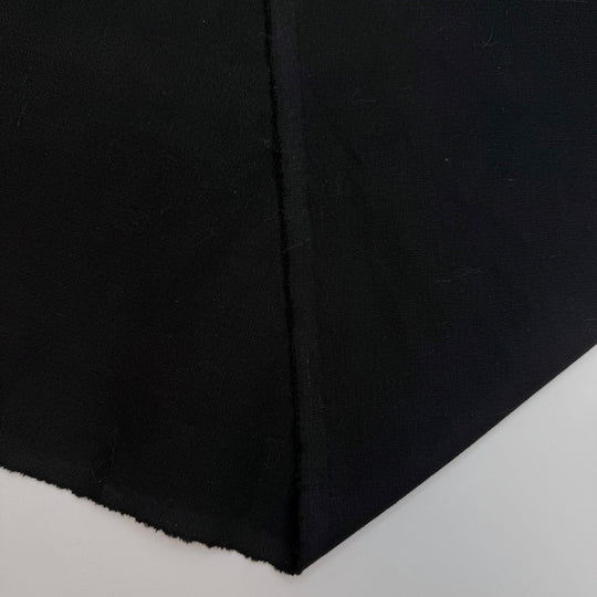 Clock Strikes Midnight - Linen Blend Woven - Black - 2.6M Bundle - True Deadstock fabric Fabric by private - Sustainable Textile | FABCYCLE
