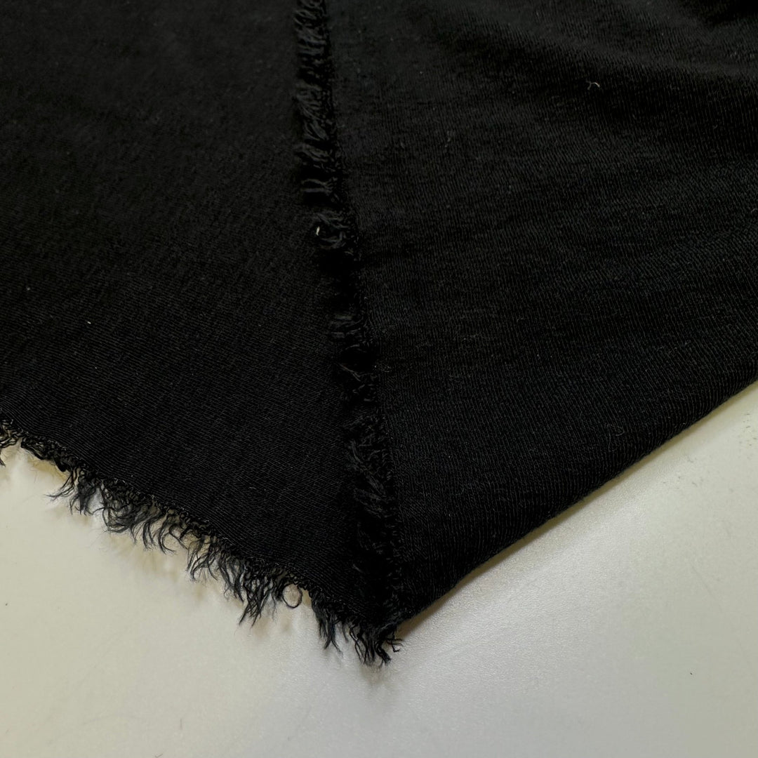 Close Your Eyes - Jersey Bamboo Blend Knit - Black - 2.4M Bundle - True Deadstock fabric Fabric by private - Sustainable Textile | FABCYCLE
