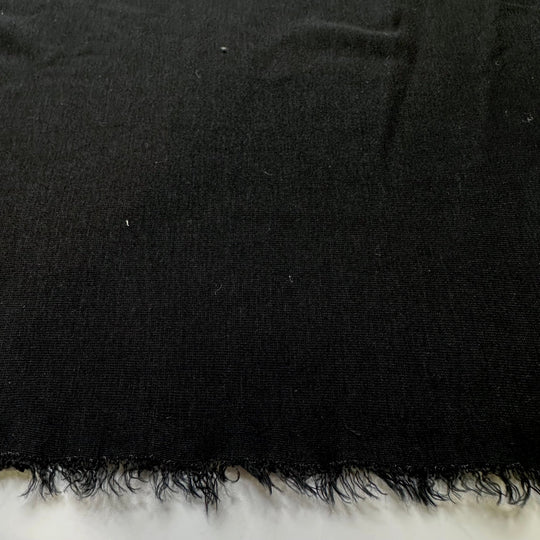 Close Your Eyes - Jersey Bamboo Blend Knit - Black - 2.4M Bundle - True Deadstock fabric Fabric by private - Sustainable Textile | FABCYCLE