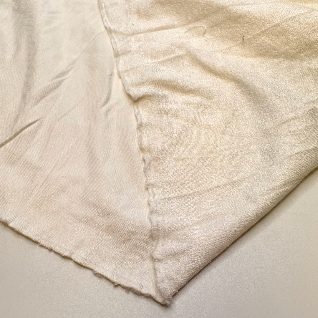 Cloud Cover - French Terry Natural Blend Knit - Light Cream - 1.7M Bundle - True Deadstock fabric Fabric by private - Sustainable Textile | FABCYCLE
