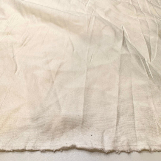 Cloud Cover - French Terry Natural Blend Knit - Light Cream - 1.7M Bundle - True Deadstock fabric Fabric by private - Sustainable Textile | FABCYCLE