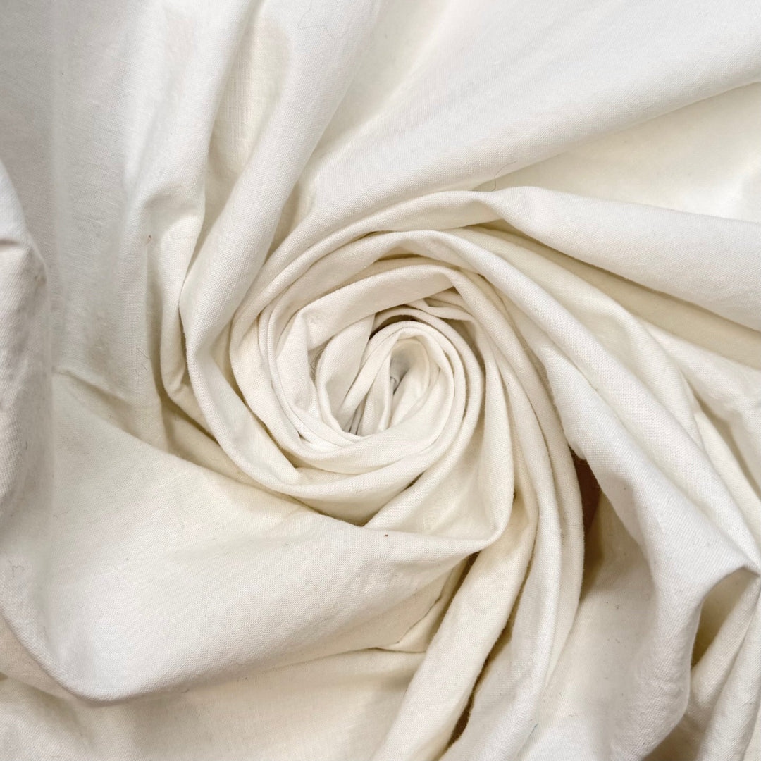 Clutch Or Handbag - Cotton Woven - White - 3.5M Bundle - True Deadstock fabric Fabric by private - Sustainable Textile | FABCYCLE