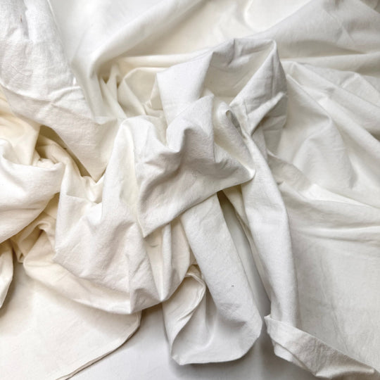 Clutch Or Handbag - Cotton Woven - White - 3.5M Bundle - True Deadstock fabric Fabric by private - Sustainable Textile | FABCYCLE