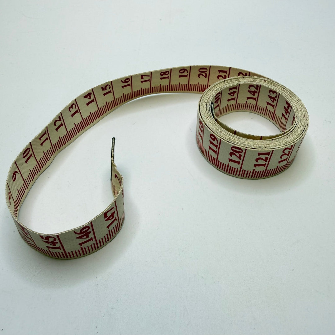 CM Only Measuring Tape Tools - White/Red - Individual - True Deadstock supplies Fabric by private - Sustainable Textile | FABCYCLE