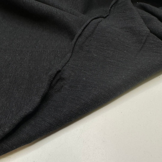 Coal Miners - Jersey Linen Blend Knit - Black - 3M Bundle - True Deadstock fabric Fabric by private - Sustainable Textile | FABCYCLE
