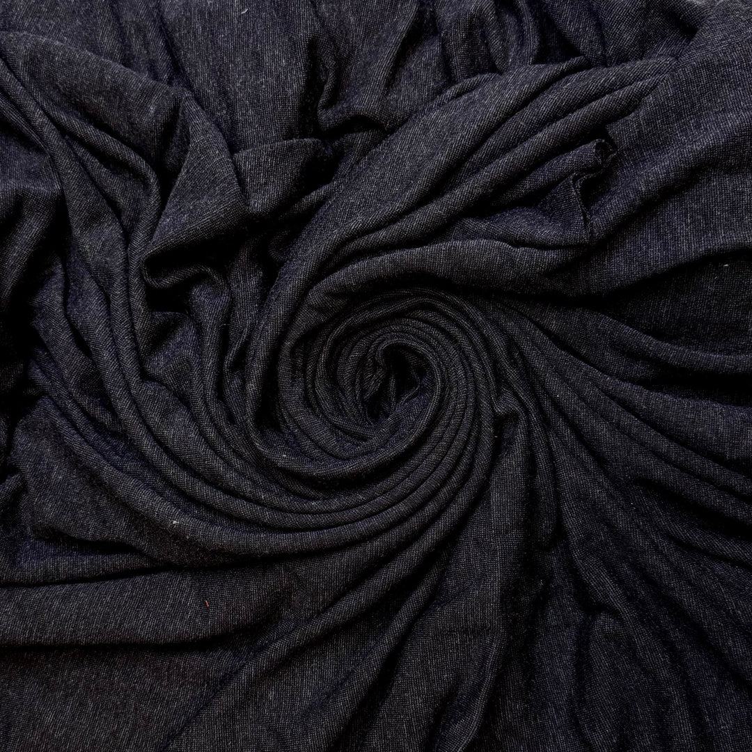 Coal Surpassed By Renewables - Jersey Cotton Blend Knit - Dark Grey - 2.8M Bundle - True Deadstock fabric Fabric by private - Sustainable Textile | FABCYCLE