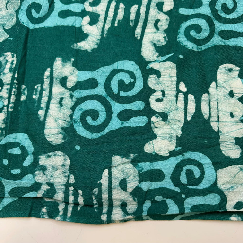 Coastal Holidays - Batik Cotton Woven - Blue/Teal Abstract - 2.5M Bundle - True Deadstock fabric Fabric by private - Sustainable Textile | FABCYCLE
