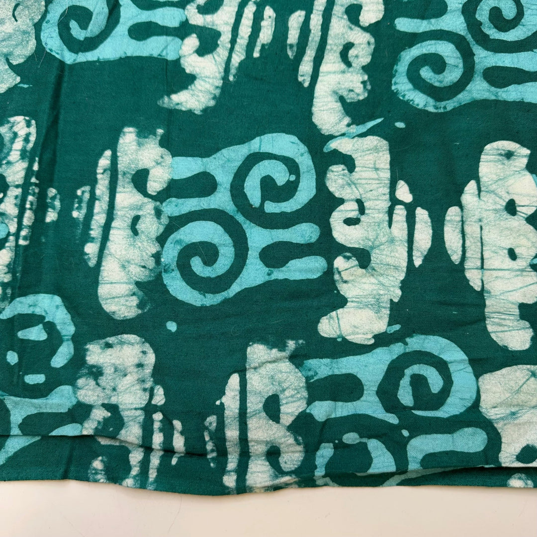 Coastal Holidays - Batik Cotton Woven - Blue/Teal Abstract - 2.5M Bundle - True Deadstock fabric Fabric by private - Sustainable Textile | FABCYCLE