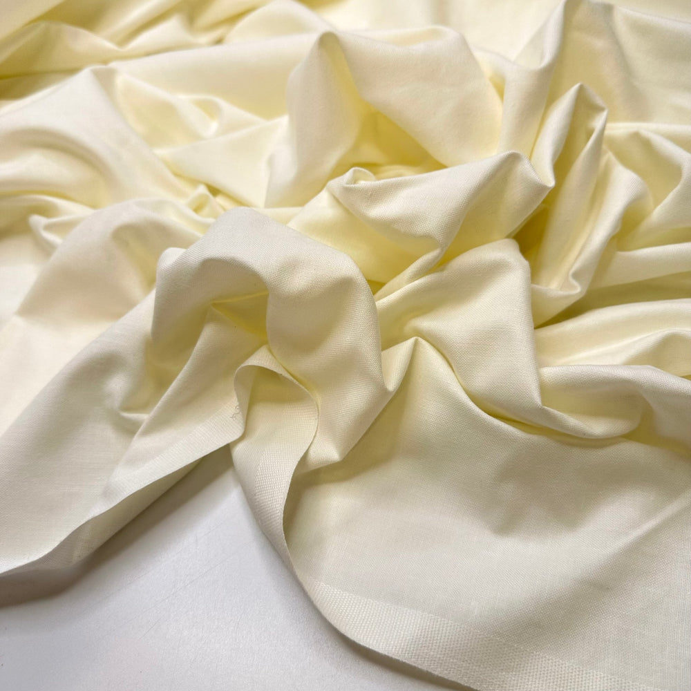 Coconut Cake - Poly/Cotton Woven - Cream - 1.6M Bundle - True Deadstock fabric Fabric by private - Sustainable Textile | FABCYCLE