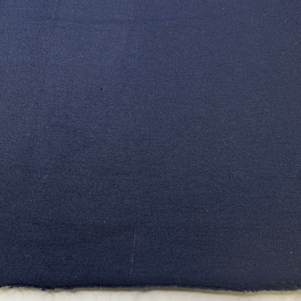 Cold Fall Nights - Jersey Fleece Polyester Blend Knit - Dark Navy - 2M Bundle - True Deadstock fabric Fabric by private - Sustainable Textile | FABCYCLE