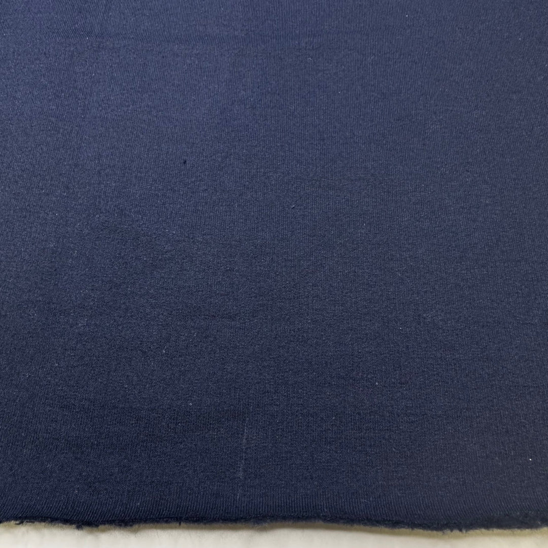 Cold Fall Nights - Jersey Fleece Polyester Blend Knit - Dark Navy - 2M Bundle - True Deadstock fabric Fabric by private - Sustainable Textile | FABCYCLE