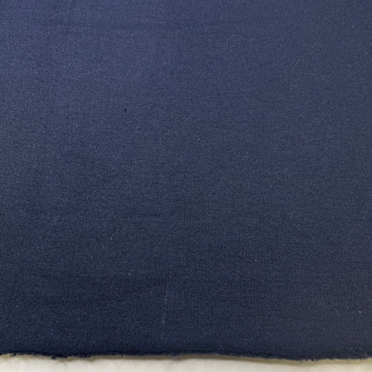 Cold Fall Nights - Jersey Fleece Polyester Blend Knit - Dark Navy - 2M Bundle - True Deadstock fabric Fabric by private - Sustainable Textile | FABCYCLE