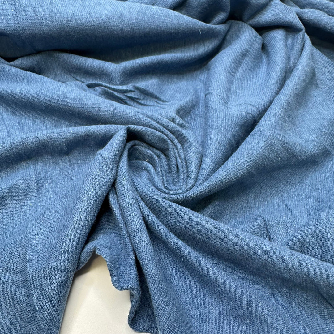 Collect Rain For The Garden - Jersey Linen Blend Knit - Light Blue - 2.25M Bundle - True Deadstock fabric Fabric by private - Sustainable Textile | FABCYCLE