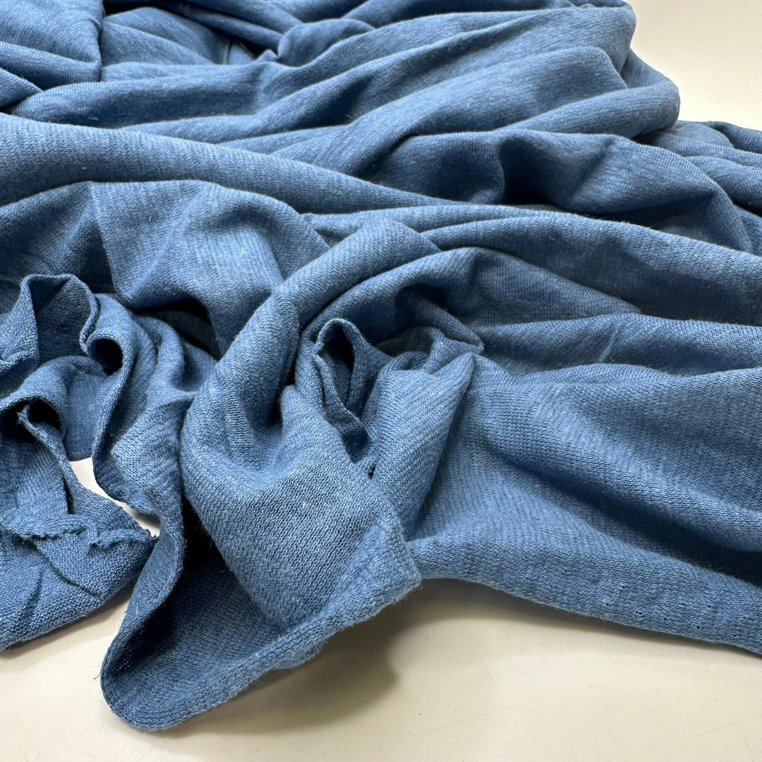 Collect Rain For The Garden - Jersey Linen Blend Knit - Light Blue - 2.25M Bundle - True Deadstock fabric Fabric by private - Sustainable Textile | FABCYCLE