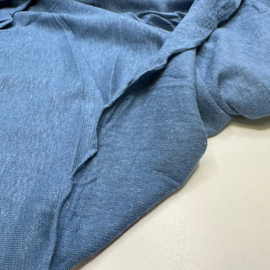 Collect Rain For The Garden - Jersey Linen Blend Knit - Light Blue - 2.25M Bundle - True Deadstock fabric Fabric by private - Sustainable Textile | FABCYCLE