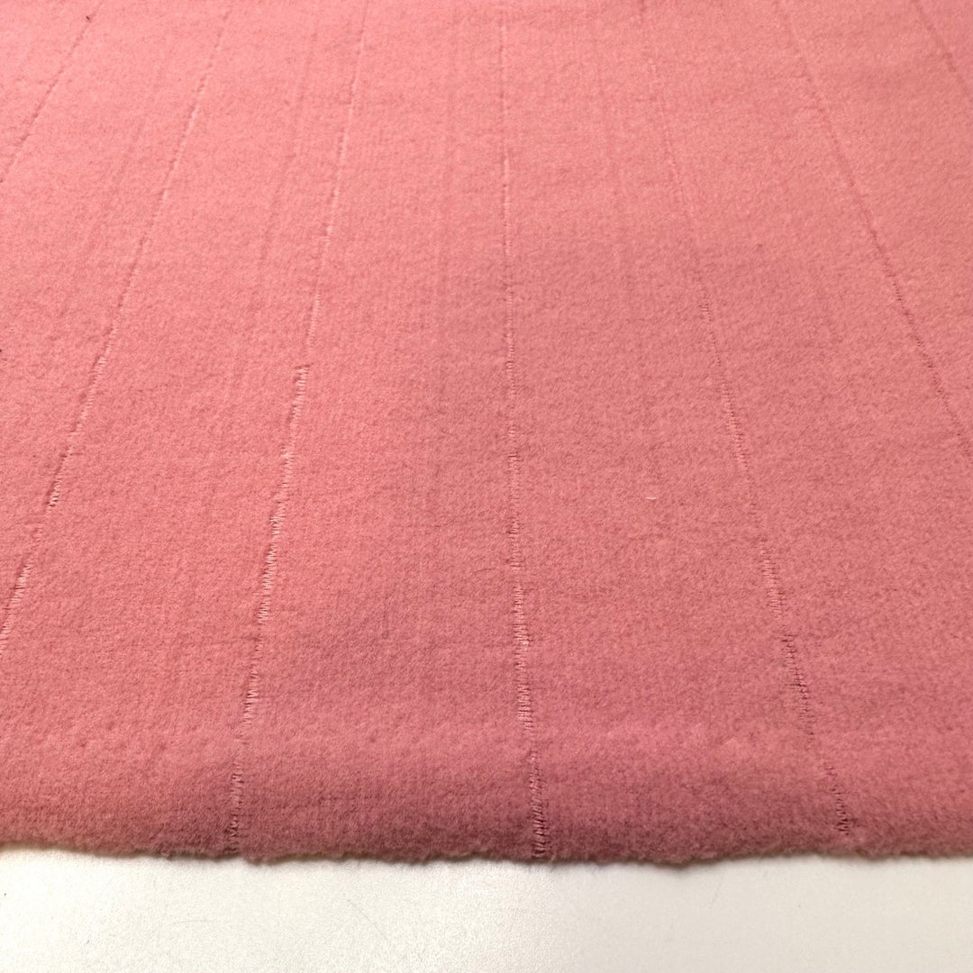 Comfort Food - Fleece Polyester Blend Knit - Pink Stripes - 2.2M Bundle - True Deadstock fabric Fabric by private - Sustainable Textile | FABCYCLE
