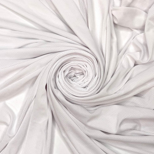 Comfy Fabric Logic - Wicking Finish Sport Mesh Poly Knit - White - 2M Bundle - True Deadstock fabric Fabric by private - Sustainable Textile | FABCYCLE