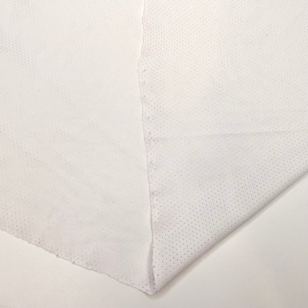 Comfy Fabric Logic - Wicking Finish Sport Mesh Poly Knit - White - 2M Bundle - True Deadstock fabric Fabric by private - Sustainable Textile | FABCYCLE