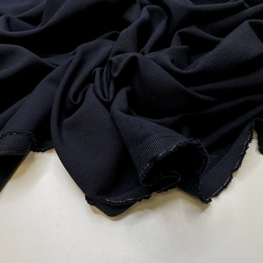 Comfy Suit Pants - Wool Blend Woven - Dark Navy - 1.05M Bundle - True Deadstock fabric Fabric by private - Sustainable Textile | FABCYCLE
