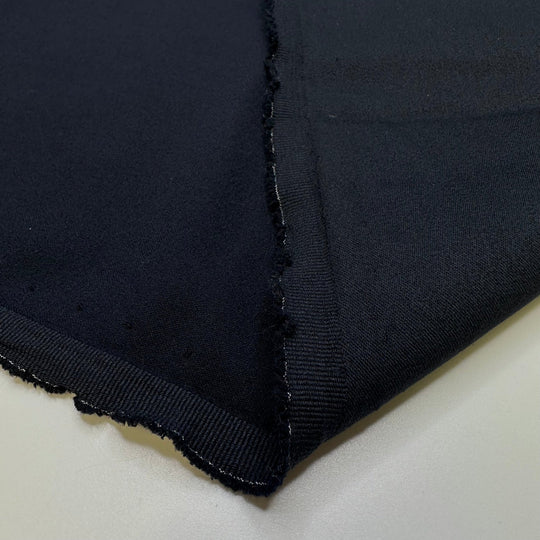 Comfy Suit Pants - Wool Blend Woven - Dark Navy - 1.05M Bundle - True Deadstock fabric Fabric by private - Sustainable Textile | FABCYCLE