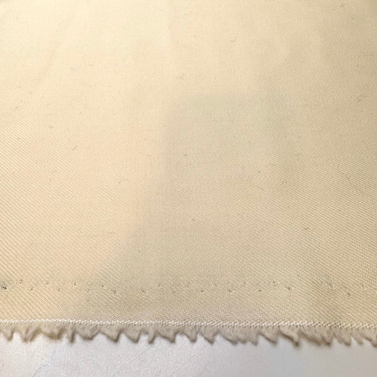 Commanding Elegance - Twill Weave Wool Woven - Cream - 2M Bundle - True Deadstock fabric Fabric by private - Sustainable Textile | FABCYCLE