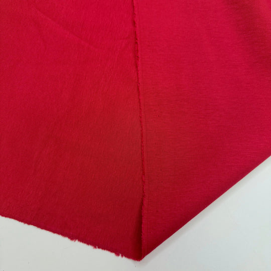 Community Care - Rib Knit Rayon Blend Knit - Red - 1.8M Bundle - True Deadstock fabric Fabric by private - Sustainable Textile | FABCYCLE