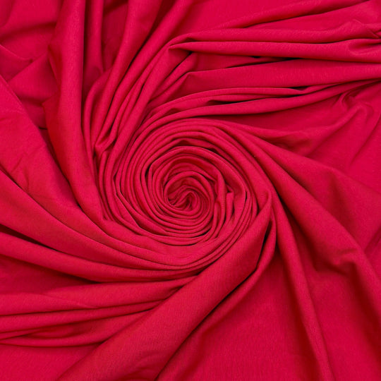 Community Care - Rib Knit Rayon Blend Knit - Red - 1.8M Bundle - True Deadstock fabric Fabric by private - Sustainable Textile | FABCYCLE