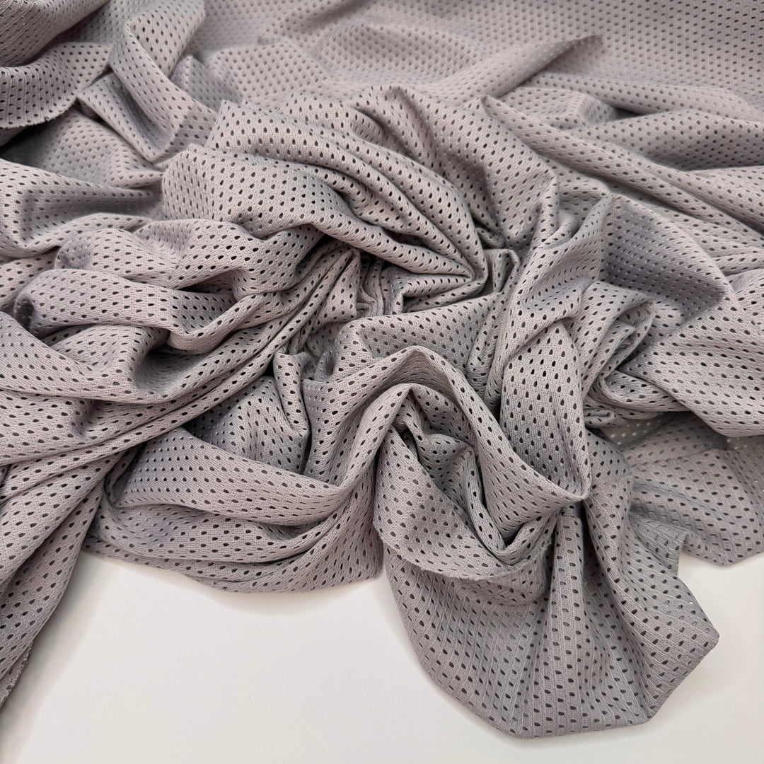 Competitive Knit Sewing - Sport Mesh Polyester Blend Knit - Grey - 1.15M Bundle - True Deadstock fabric Fabric by private - Sustainable Textile | FABCYCLE