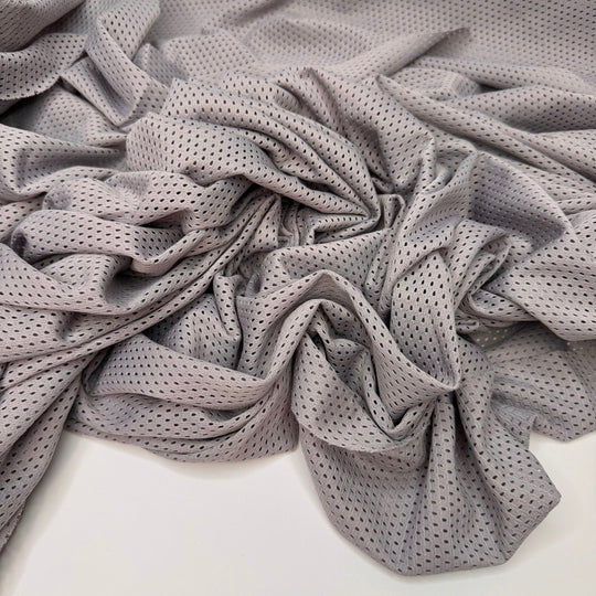 Competitive Knit Sewing - Sport Mesh Polyester Blend Knit - Grey - 1.15M Bundle - True Deadstock fabric Fabric by private - Sustainable Textile | FABCYCLE