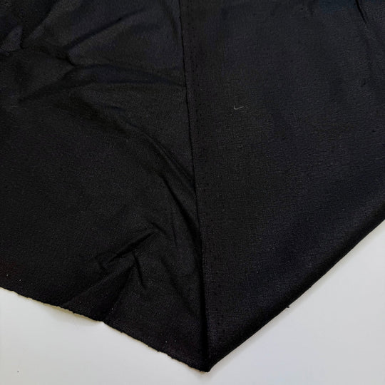 Competitive Party Planning - Noil Silk Woven - Black - 2M Bundle - True Deadstock fabric Fabric by private - Sustainable Textile | FABCYCLE