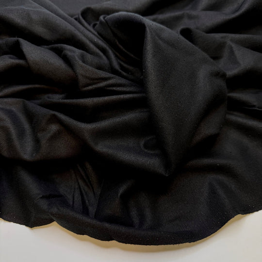 Competitive Party Planning - Noil Silk Woven - Black - 2M Bundle - True Deadstock fabric Fabric by private - Sustainable Textile | FABCYCLE