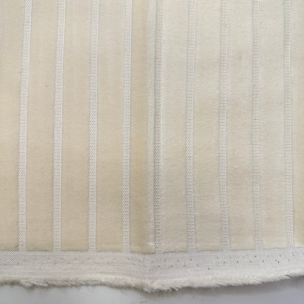 Competitive Silent Auctions - Polyester Blend Woven - Cream Stripes - Bundles - True Deadstock fabric Fabric by private - Sustainable Textile | FABCYCLE