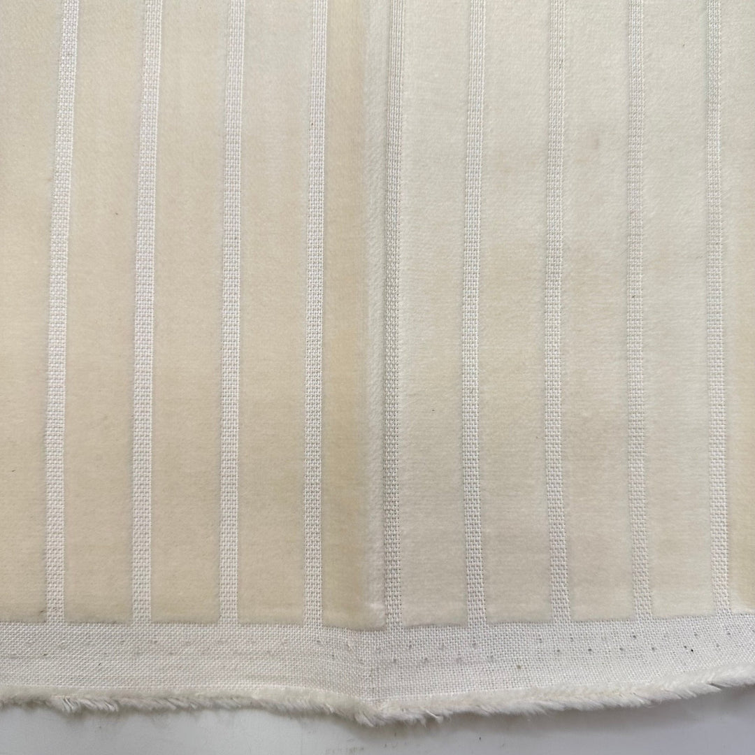 Competitive Silent Auctions - Polyester Blend Woven - Cream Stripes - Bundles - True Deadstock fabric Fabric by private - Sustainable Textile | FABCYCLE