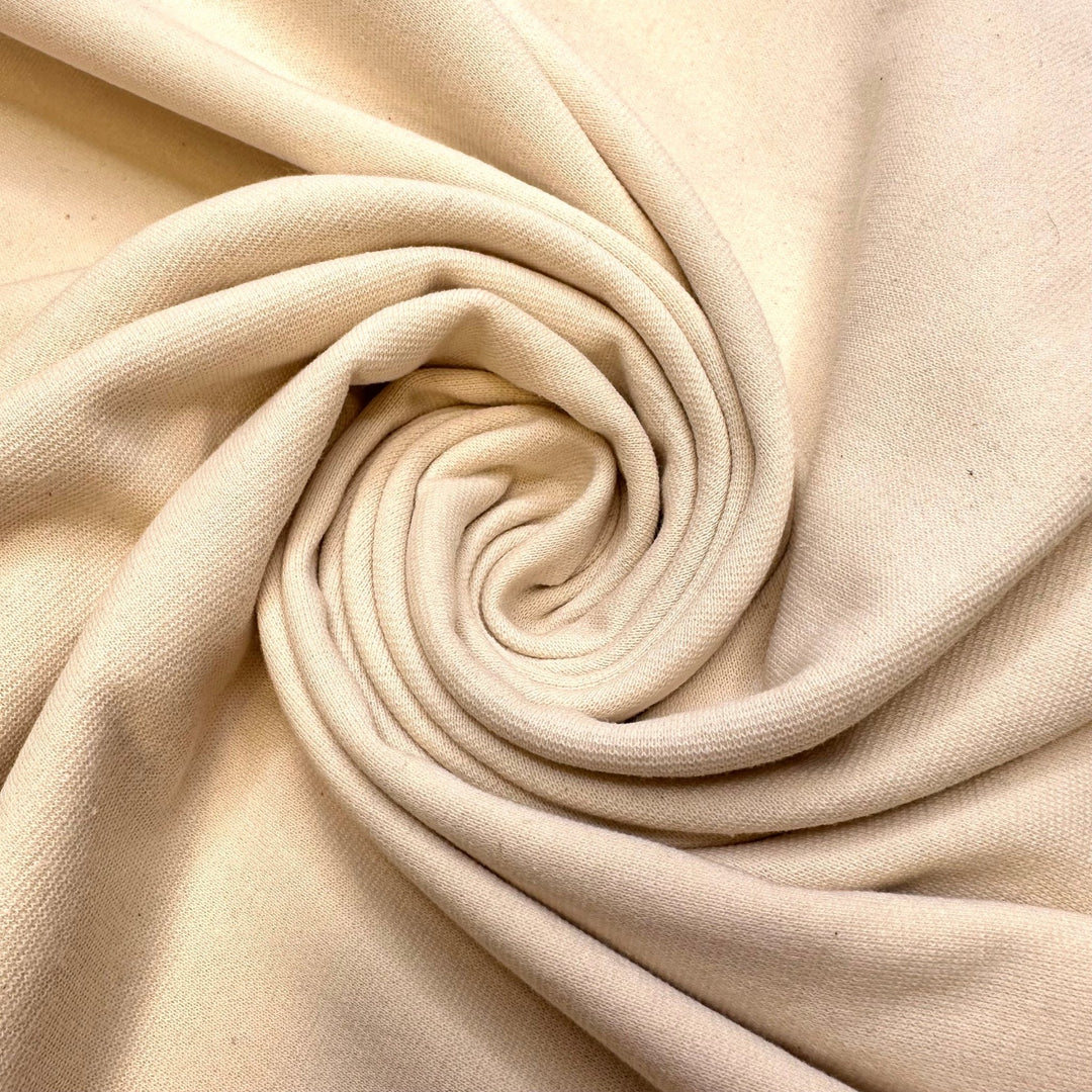 Composting - Tubular Rib Knit Cotton Blend Knit - Dark Cream - 3.8M Bundle - True Deadstock fabric Fabric by private - Sustainable Textile | FABCYCLE