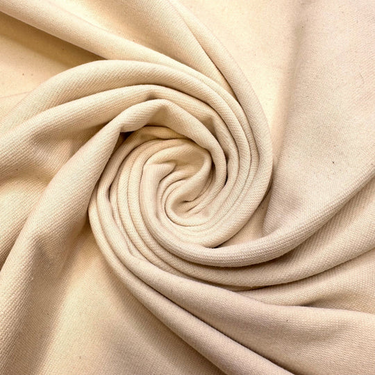 Composting - Tubular Rib Knit Cotton Blend Knit - Dark Cream - 3.8M Bundle - True Deadstock fabric Fabric by private - Sustainable Textile | FABCYCLE