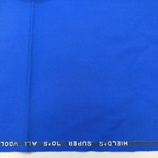 Contagious Positive Energy - Wool Woven - Blue - Bundles - True Deadstock fabric Fabric by private - Sustainable Textile | FABCYCLE