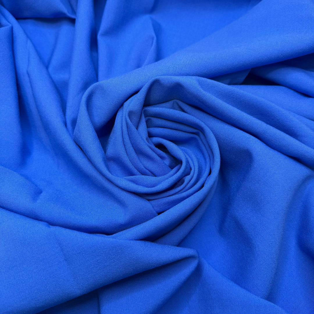 Contagious Positive Energy - Wool Woven - Blue - Bundles - True Deadstock fabric Fabric by private - Sustainable Textile | FABCYCLE