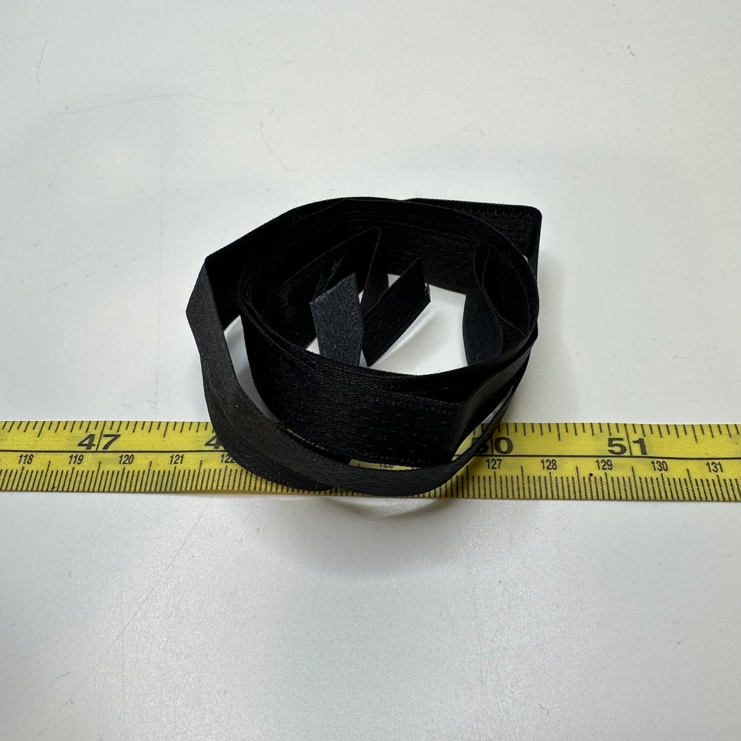 ⅝" Continuous Woven Bias Tape - Black - 1.4M Bundle - True Deadstock supplies Fabric by private - Sustainable Textile | FABCYCLE