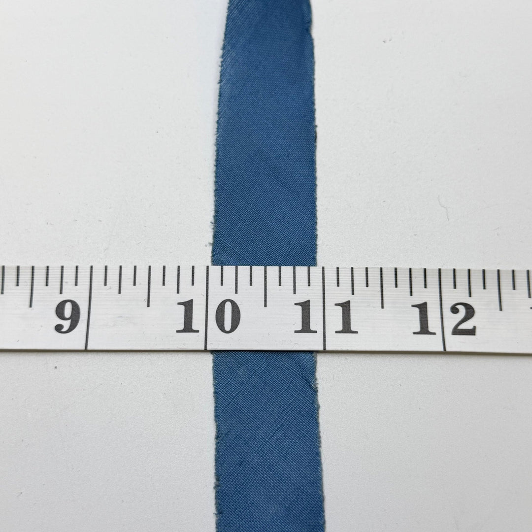 ¾" Continuous Woven Bias Tape - Dark Blue - Roll - True Deadstock supplies Fabric by private - Sustainable Textile | FABCYCLE