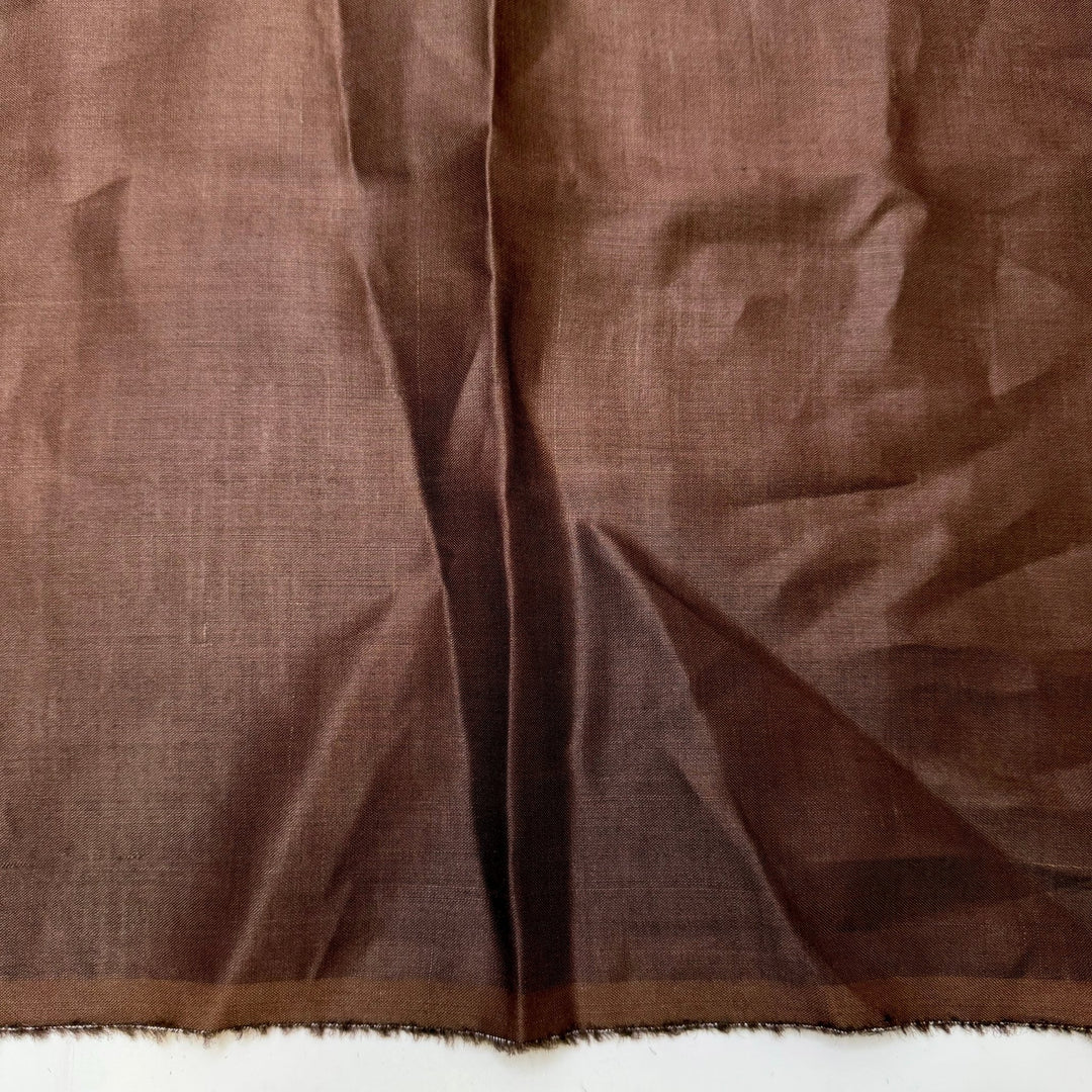 Cooking Every Meal - Linen Woven - Brown - 3.3M Bundle - True Deadstock fabric Fabric by private - Sustainable Textile | FABCYCLE