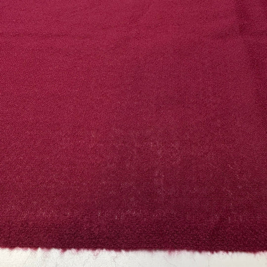 Cooking Over A Campfire - Crepe Wool Woven - Light Burgundy - 1.2M Bundle - True Deadstock fabric Fabric by private - Sustainable Textile | FABCYCLE