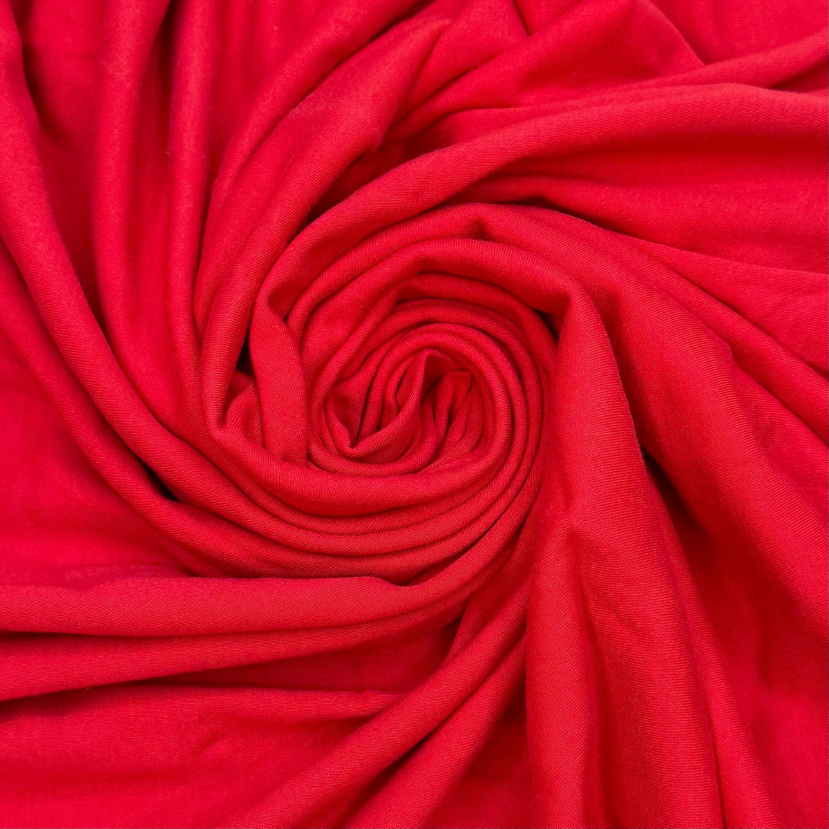 Cooking Over A Campfire - Rib Knit Cotton Blend Knit - Red - 0.95M Bundle - True Deadstock fabric Fabric by private - Sustainable Textile | FABCYCLE