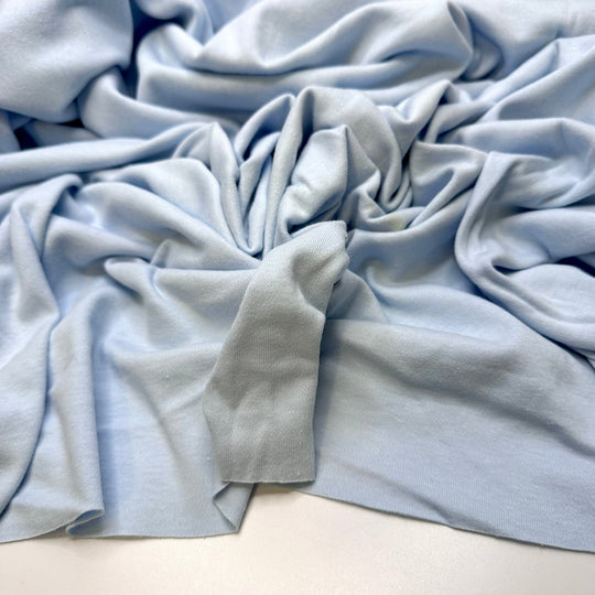 Cool Down - Cotton Blend Knit - Light Blue - 1.4M Bundle - True Deadstock fabric Fabric by private - Sustainable Textile | FABCYCLE