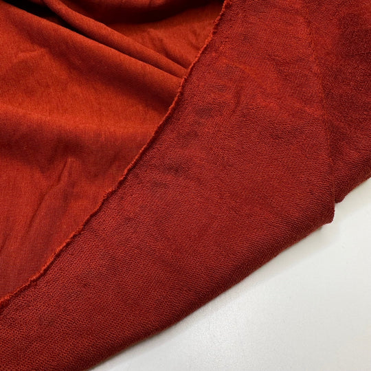 Copper Pipes - French Terry Bamboo Blend Knit - Dark Orange - Bundles - True Deadstock fabric Fabric by private - Sustainable Textile | FABCYCLE