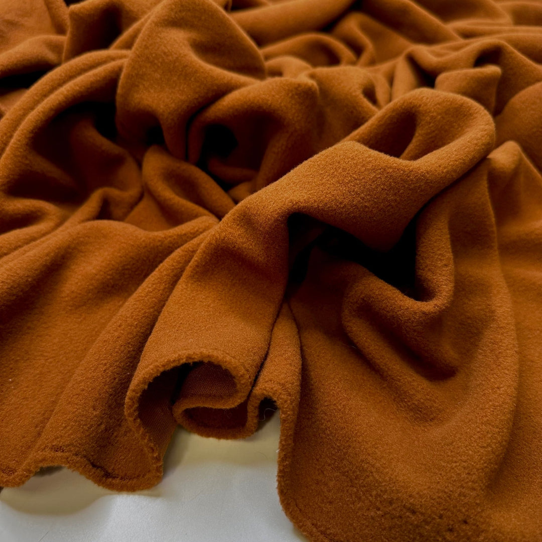 Copper Wire - Polartec Fleece Polyester Blend Knit - Copper - 3M Bundle - True Deadstock fabric Fabric by private - Sustainable Textile | FABCYCLE